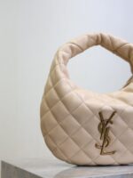 YSL ICARINO 17 IN BEIGE QUILTED GOLD HARDWARE - Image 4