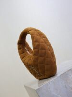 YSL ICARINO MINI 17 IN CARAMEL QUILTED SUEDE GOLD HARDWARE - Image 3