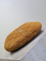 YSL ICARINO MINI 17 IN CARAMEL QUILTED SUEDE GOLD HARDWARE - Image 5