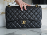 CHFLAP BAG JUMBO 30CM GOLD HARDWARE BLACK CAVIAR - Image 7