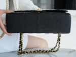 CHFLAP BAG JUMBO 30CM GOLD HARDWARE BLACK CAVIAR - Image 4