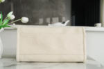 CHANEL TOTE BAG 39 ATTACHED PEARL LOGO IN BEIGE CANVAS GOLD HARDWARE - Image 7