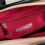 CHANEL GABRIELLE MINI 20 HOBO BAG IN ALMOND BEIGE MIX BLACK - Image 4