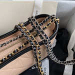 CHANEL GABRIELLE MINI 20 HOBO BAG IN ALMOND BEIGE MIX BLACK - Image 6
