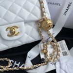 Chanel White Pearl Crush Mini Flap Bag - Image 6