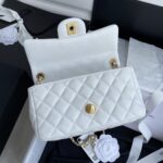 Chanel White Pearl Crush Mini Flap Bag - Image 5