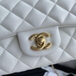 Chanel White Pearl Crush Mini Flap Bag - Image 3