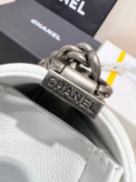 BOY BAG MEDIUM 25 WHITE CAVIAR RUTHENIUM HARDWARE - Image 5