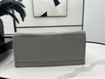 CHANEL CC DEAUVILLE LARGE 38 TOTE BAG IN GREY CANVAS WITH WHITE LOGO - Image 2