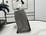 CHANEL CC DEAUVILLE LARGE 38 TOTE BAG IN GREY CANVAS WITH WHITE LOGO - Image 3