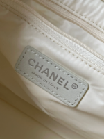 CHANEL CC LARGE 35 BOWLING BAG IN WHITE CALFSKIN - Image 5