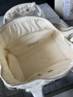 CHANEL CC LARGE 35 BOWLING BAG IN WHITE CALFSKIN - Image 3