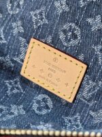 LV 25S BUMBAG 38 IN BLUE MONOGRAM DENIM LEATHER TRIM GOLD HARDWARE - Image 7