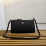 Prada Leather Shoulder Bag Black