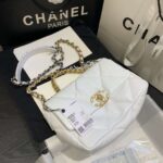 CHANEL 19 FLAP MEDIUM WHITE LAMBSKIN - Image 7