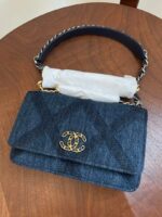 Chanel Denim Blue 19 Wallet On Chain