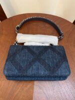 Chanel Denim Blue 19 Wallet On Chain - Image 5