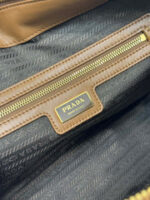 LARGE TOP HANDLE BAG 35 IN CHERRY WOOD NYLON AND CALFSKIN TRIM - Image 3