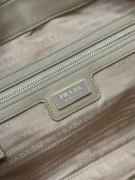 LARGE TOP HANDLE BAG 35 IN DRIED MOSS NYLON AND CALFSKIN TRIM - Image 5