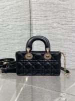 DIOR 25S MICRO LADY D-JOY 19 IN BLACK GOLD HARDWARE - Image 2