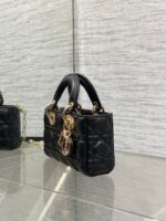 DIOR 25S MICRO LADY D-JOY 19 IN BLACK GOLD HARDWARE - Image 5