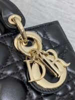DIOR 25S MICRO LADY D-JOY 19 IN BLACK GOLD HARDWARE - Image 3