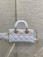 DIOR SMALL LADY D‑JOY BAG 19 IN LIGHT BLUE GOLD HARDWARE - Image 2