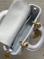 DIOR SMALL LADY D‑JOY BAG 19 IN LIGHT BLUE GOLD HARDWARE - Image 5