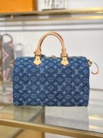 Louis Vuitton Monogram Denim Speedy Soft 30 bag - Image 7