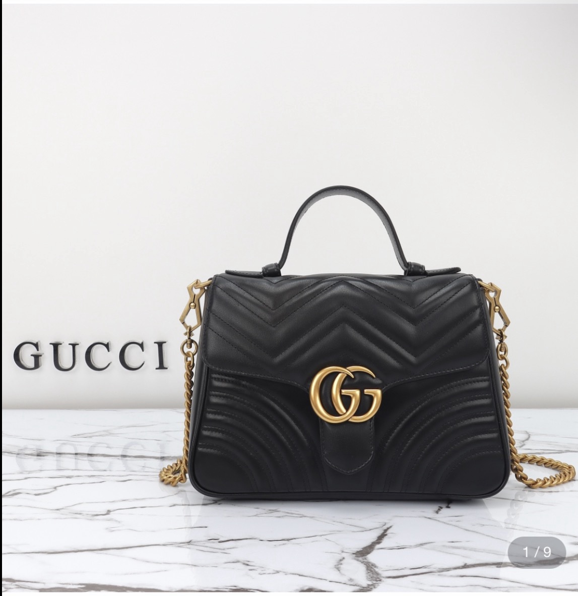 Screenshot Gucci GG Marmont Small Top Handle Bag - Image 1