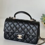 Chanel Mini Rectangular Top Handle Black