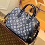 Louis Vuitton Blue Monogram Denim Jacquard Speedy 25