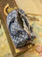 Louis Vuitton Blue Monogram Denim Jacquard Speedy 25 - Image 2