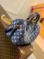 Louis Vuitton Blue Monogram Denim Jacquard Speedy 25 - Image 3