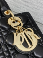 Dior Lady Black Gold Hardware (Medium size) - Image 5