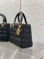 Dior Lady Black Gold Hardware (Medium size) - Image 4