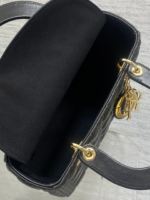 Dior Lady Black Gold Hardware (Medium size) - Image 3
