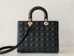 Dior Lady Black Gold Hardware (Large size) - Image 5