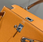 HN 25CM IN GOLD EPSOM SILVER HARDWARE - Image 6
