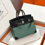 HN 25CM IN BLACK SWIFT BLACK/MINT/BLANC TOILE CANVAS (CUSTOM-MADE)