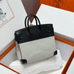 HN 25CM IN BLACK SWIFT WHITE TOILE CANVAS (CUSTOM-MADE) - Image 2