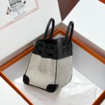 HN 25CM IN BLACK SWIFT WHITE BLACK PLAID TOILE CANVAS (CUSTOM-MADE) - Image 3