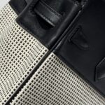 HN 25CM IN BLACK SWIFT WHITE BLACK PLAID TOILE CANVAS (CUSTOM-MADE) - Image 5