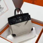 HN 25CM IN BLACK SWIFT WHITE BLACK PLAID TOILE CANVAS (CUSTOM-MADE)