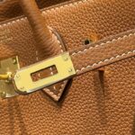HN 25 IN BURNT ORANGE CALFSKIN GOLD HARDWARE - Image 4