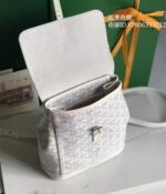 Goyard Goyardine Mini Alpin Backpack in white - Image 4