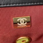 Chanel 19 Flap Bag Black Lambskin Gold Hardware - Image 3