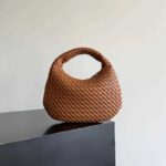 Bottega Veneta Brown Small Intrecciato Leather Veneta Shoulder Bag