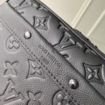 LV ALPHA NANO BAG 24 IN BLACK MONOGRAM SHADOW EMBOSSED COWHIDE - Image 8