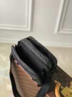 LV ALPHA NANO BAG 24 IN BLACK MONOGRAM SHADOW EMBOSSED COWHIDE - Image 6